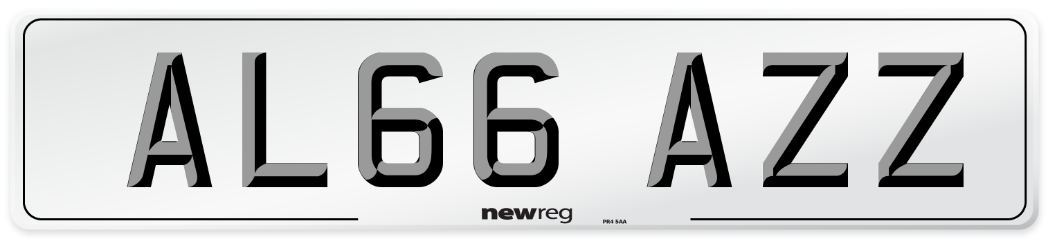 AL66 AZZ Number Plate from New Reg